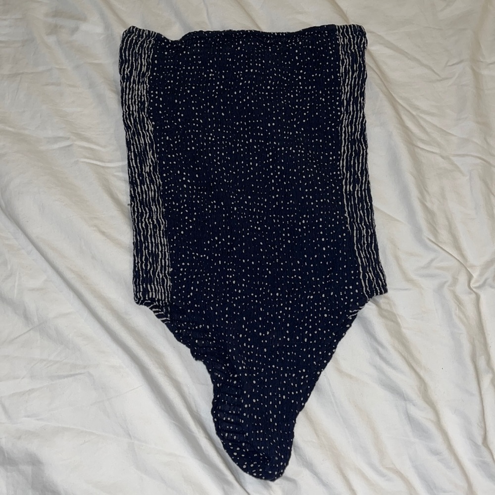 Rag & bone Aster Strapless Cotton Blend Bodysuit